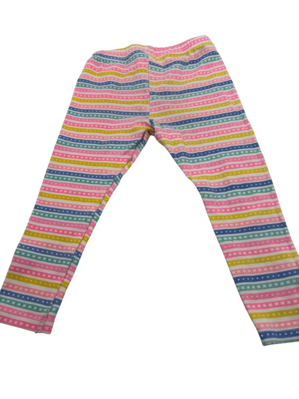 Trolls Girls Rainbow Striped Leggings Sz. 3T